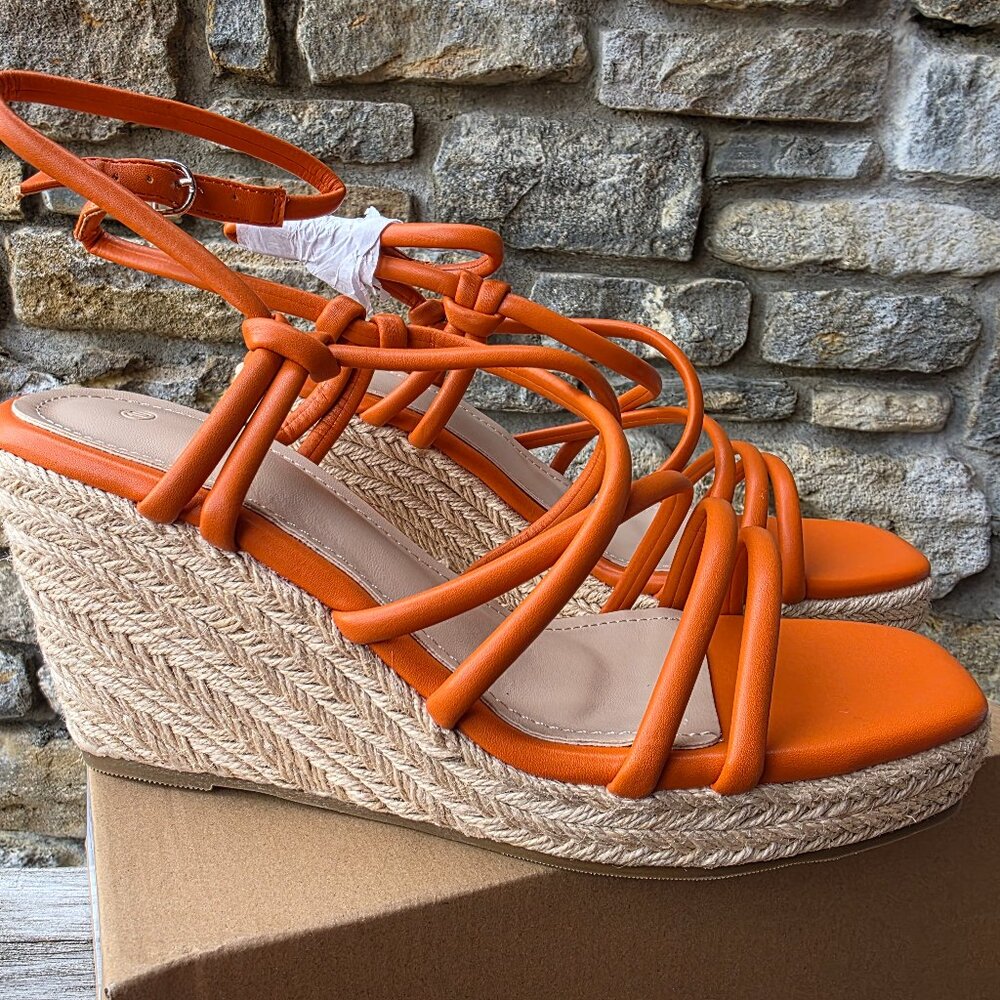 Coutgo Espadrilles Wedge Sandal